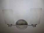Kichler Joelson 14 In. 2-LIGHT Brushed Nickel Transitional Bathroom Vanity. Fixed Price $44.95.