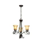 Essex 3-LIGHT Aged Black Chandelier From Hampton Bay. Fixed Price $43.17.