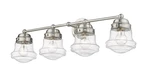 Z-lite 736-4V Vaughn Light 32"W Bathroom Vanity Nickel. Fixed Price $177.60.