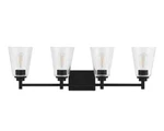 Hampton Bay HB3682-43 Wakefield 31 In. 4-LIGHT Matte Black Bathroom Vanity. Fixed Price $54.99.