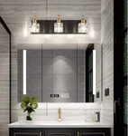 Presde Modern Vanity 3 Light Over Mirror Led Crystal In Black Open Box Unused. Fixed Price $23.79.