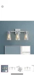 Home Decorators Collection Stonedale 20 In. 3-LIGHT Chrome Vanity HDLI007. Fixed Price $55.00.