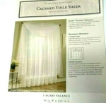 Platinum Collection, Scarf Valance 50X216 Inches Grey (see All Pics). Fixed Price $19.99.