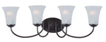 Maxim Lighting Logan 4-LIGHT Bath Vanity 120V Oil Rubbed Bronze. Fixed Price $109.00.