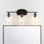 Jonathan 23" Cottage Rustic Iron/seeded Glass Led Vanity Oil Rubbed Bronze. Fixed Price $141.99.