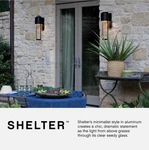 Hinkley Lighting 1324 Shelter 20.5" Tall Dark Sky Outdoor - Hematite. Fixed Price $109.00.