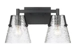 Z-lite 1101-2V-MB Analia Vanity, 2-LIGHT 200 Total Watts, Matte Black. Fixed Price $89.00.