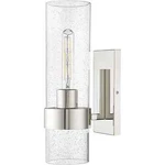 Millennium Lighting 16 In. Wall Sconce Seedy Glass Shade, Ada, Polished Nickel. Fixed Price $47.99.