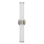 Cal Lighting Brentwood 24" Metal And Acrylic Vanity Light, Steel LA-8606-2. Fixed Price $320.00.