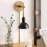 New Nathan James Tamlin Wall Light Vintage Brass Matte Black (B2-CL). Fixed Price $48.99.