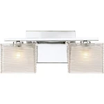 Westcap 2 Light Transitional Bath Vanity 6.75 Inches High-polished Chrome. Fixed Price $249.99.