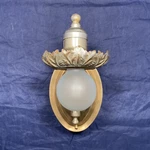 Nickel & Brass Mixed Patina Single Wall Sconce Fixture Light 32F. Fixed Price $231.00.