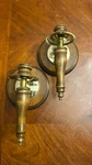 Home Interior Wood Brass Wall Candle Holders Sconce Usa Gallery Cottage. Fixed Price $19.50.