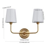 Safavieh Ezra Two Light Wall Sconce, Reduced Price 2172763934 SCN4015A. Fixed Price $53.00.