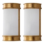 Safavieh Lighting Florence 12" Gold Leaf Wall Sconce Led Set Of LIT4412C. Fixed Price $114.38.