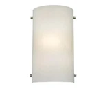Elk Lighting Wall Sconce Brushed Nickel With White Glass. Fixed Price $50.00.