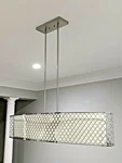 Brand New 4 Brushed Nickel Ceiling Dining Room Luxury Lighting. Fixed Price $250.00.