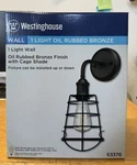 Westinghouse Oliver Indoor Wall Lantern - Oil Rubbed Bronze Fixture Only. Fixed Price $32.50.