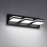 Jzekvn Modern 16IN Black Led Bathroom Vanity Fixture 3-LIGHT 6000K. Fixed Price $67.48.