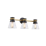 Artcraft Lighting AC11803 Kanata 26"W Vanity - Black. Fixed Price $371.95.
