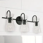 Capital Mila 24" Wide Matte Black 3-LIGHT Bath. Fixed Price $278.00.