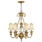 Hinkley Plantation 7 Light Chandelier 1 Tier Foyer, Burnished Brass - 4886BB. Fixed Price $2362.15.