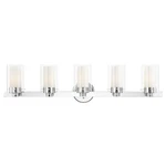 Livex Lighting 15455 Chrome Manhattan 5-LIGHT Bathroom Vanity. Fixed Price $499.96.