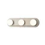 Hampton Bay Midd 3-LIGHT Brush Nickel Led Bathroom Vanity Bar. Fixed Price $39.97.