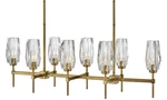 Hinkley Lighting 38256 Ana 46"W Linear Chandelier - Brass. Fixed Price $2199.00.