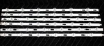 Samsung Electronices Model UN50TU7000E T.v. Back Lights Set. Fixed Price $45.00.