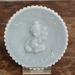 Mosser All The World Loves Clown Glass Mini Plate Light Baby Blue. Fixed Price $19.99.