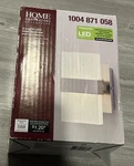 Home Decorators Collection Sconce 5 In. 2-LIGHT Led Alberson Brushed Nickel. Fixed Price $47.95.