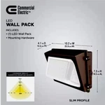 100- Watt Equivalent, Integrated Led Bronze Dusk To Dawn Wall Pack LIGHT,4K 3600. Fixed Price $69.99.