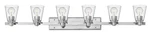 Hinkley Avon Collection Contemporary Modern Six Light Bathroom Vanity Fixture.... Fixed Price $248.88.