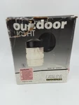 Nos Catalina Lighting Outdoor Wall 401ROJO Black Gal Steel Jerry Jar Shade. Fixed Price $31.25.
