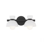 Savoy House 2-LIGHT 17" Bathroom Vanity Light, Matte Black/white M80074MBK. Fixed Price $216.00.
