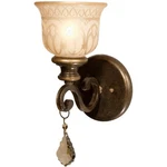 Crystorama 7501-BU-GT-MWP Norwalk Bath Sconce Wall Light In Golden Teak Hand Cut. Fixed Price $161.02.