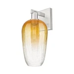 Innovations Brookhaven Flute 1LT 7" Sconce, Sn/amber 716-1W-SN-G484-7AM. Fixed Price $220.00.