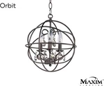 Maxim Lighting Orbit Oil Rubbed Bronze 3 Crystal Chandelier - 25140OI. Fixed Price $107.22.