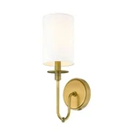 Z-lite Ella 809-1S-RB-WH 16" Tall Wall Sconce,rubbed Brass *new*. Fixed Price $71.09.