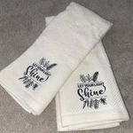 Kassa Decor Nwot Cotton Let Your Light Shine Religious Kitchen Towel Set Of 2. Fixed Price $13.50.