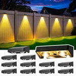 Esunyd Solar Fence Lights Outdoor 50 Lm 11 Modes & 9 Black. Fixed Price $54.21.