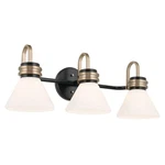 Farum 3 Light Bath VANITY-9.5 Inches Tall And 26 Wide-black Finish. Fixed Price $344.99.