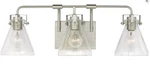 Generation Lighting 4000603-962 Jaden Vanity, 3-LIGHT Brushed Nickel New. Fixed Price $59.39.