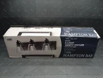 Hampton Bay Manor 24 In. Width 3-LIGHT Vanity Matte Black Finish. Fixed Price $46.99.