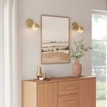 Eclipse Globe Wall Sconce In Brass. Fixed Price $64.75.