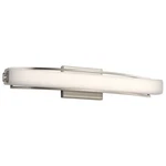 Elan Rowan 1 Light Led Wall Sconce Large, Brushed Nickel/etched Opal - 83759. Fixed Price $434.99.