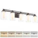 Hwh 5-LIGHT Bathroom Vanity Fixture, Oil-rubbed Bronze Lights .... Fixed Price $240.79.