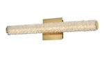 Crystal Wall Sconce Modern Light Fixture Satin Gold Bathroom Vanity Bedroom 24". Fixed Price $386.26.