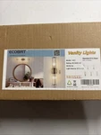 Ecobrt Lighting Solution Vanity Brushed Bronze/glass Shade Model 1631. Fixed Price $69.99.
